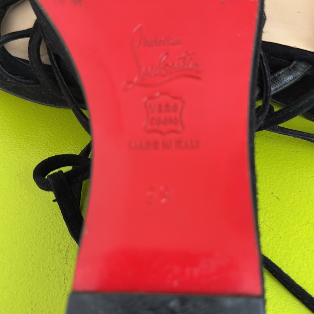 Christian Louboutin suede strappy flats size 39 - Picture 13 of 13